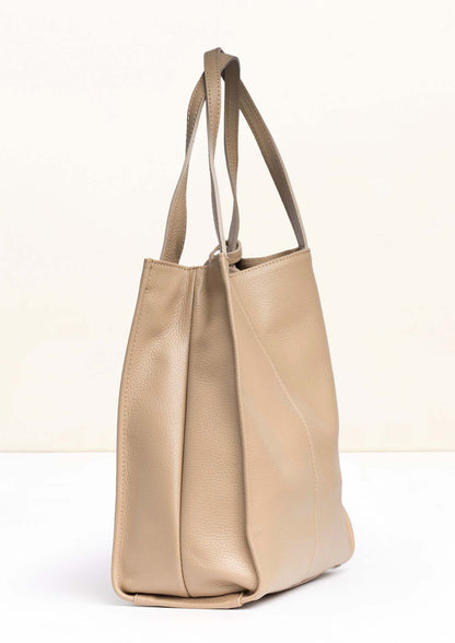 Cassia Small Tote Beige