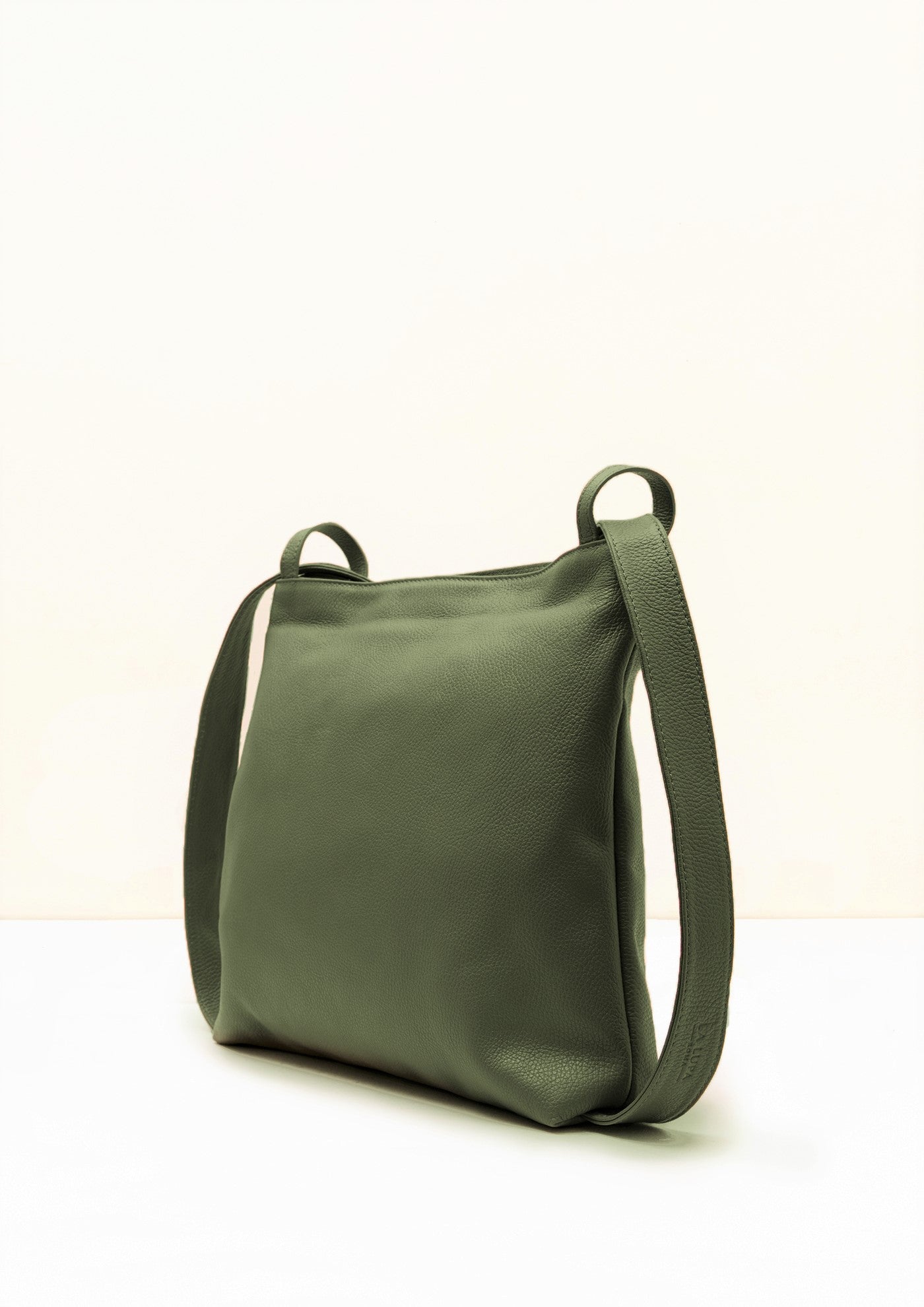 Bella 2-in-1 Olive Green Italian Leather Backpack and Tote by LA LUPA 