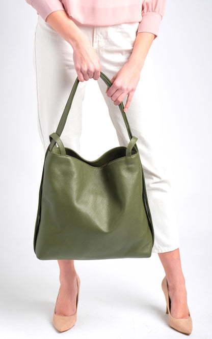 Bella 2-In-1 Backpack Tote Olive