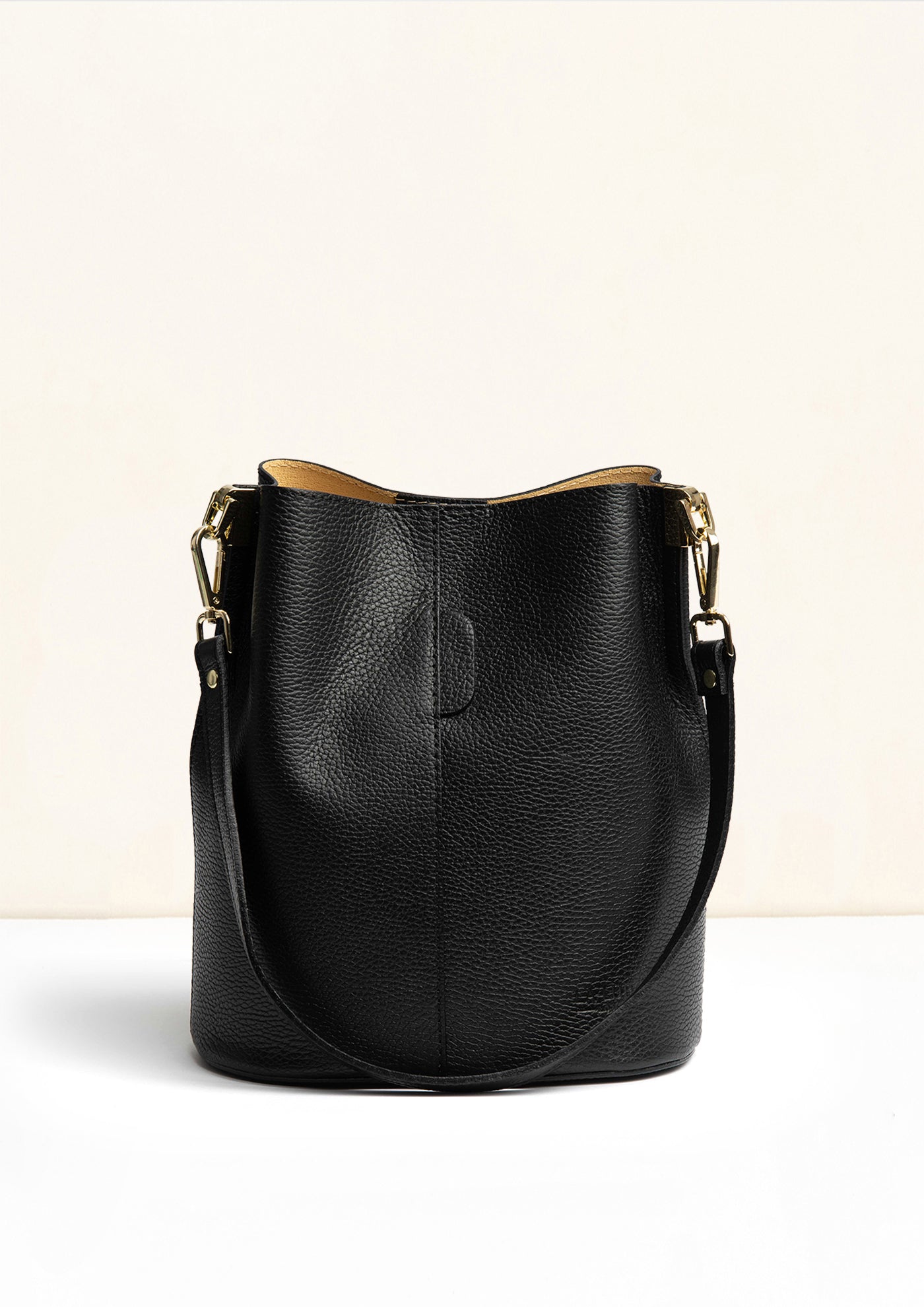 Livia Black Crossbody Italian Leather handbag from LA LUPA 