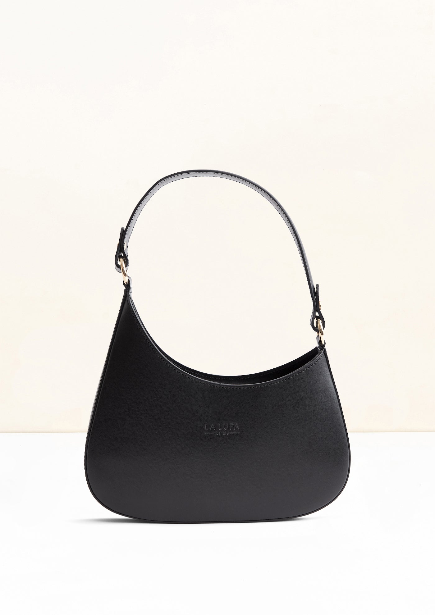 Sienna Black Italian Leather Handbag from LA LUPA 