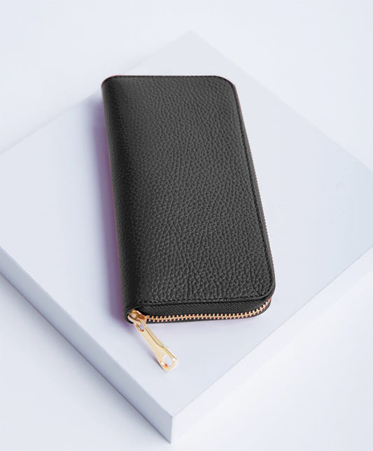 Lara Black Wallet Italian Leather from LA LUPA