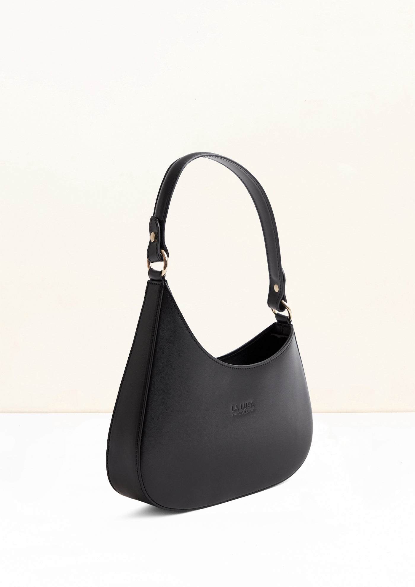 Sienna Black Italian Leather Handbag from LA LUPA 