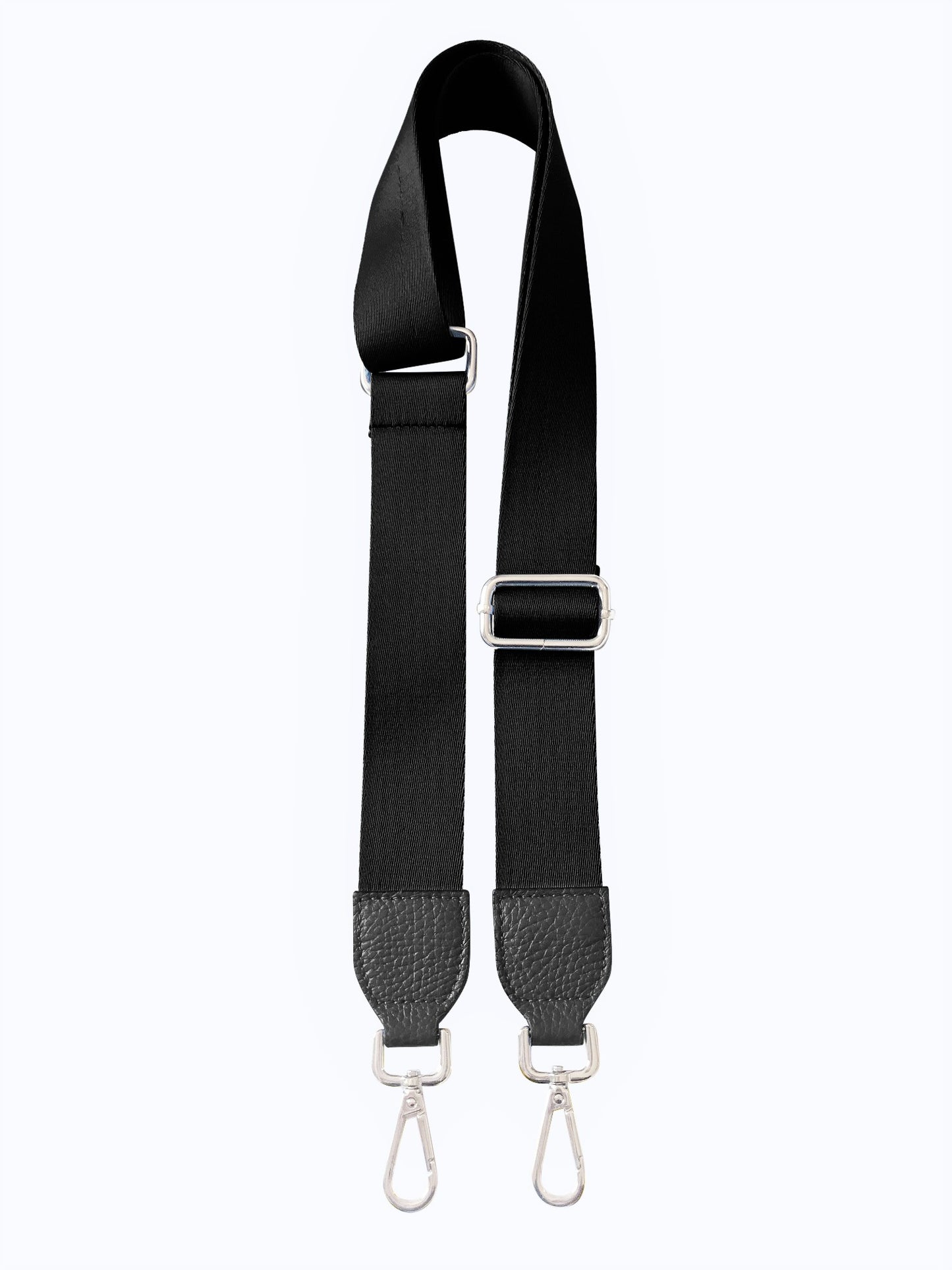 Stella Silver and Black Detachable handbag strap from LA LUPA