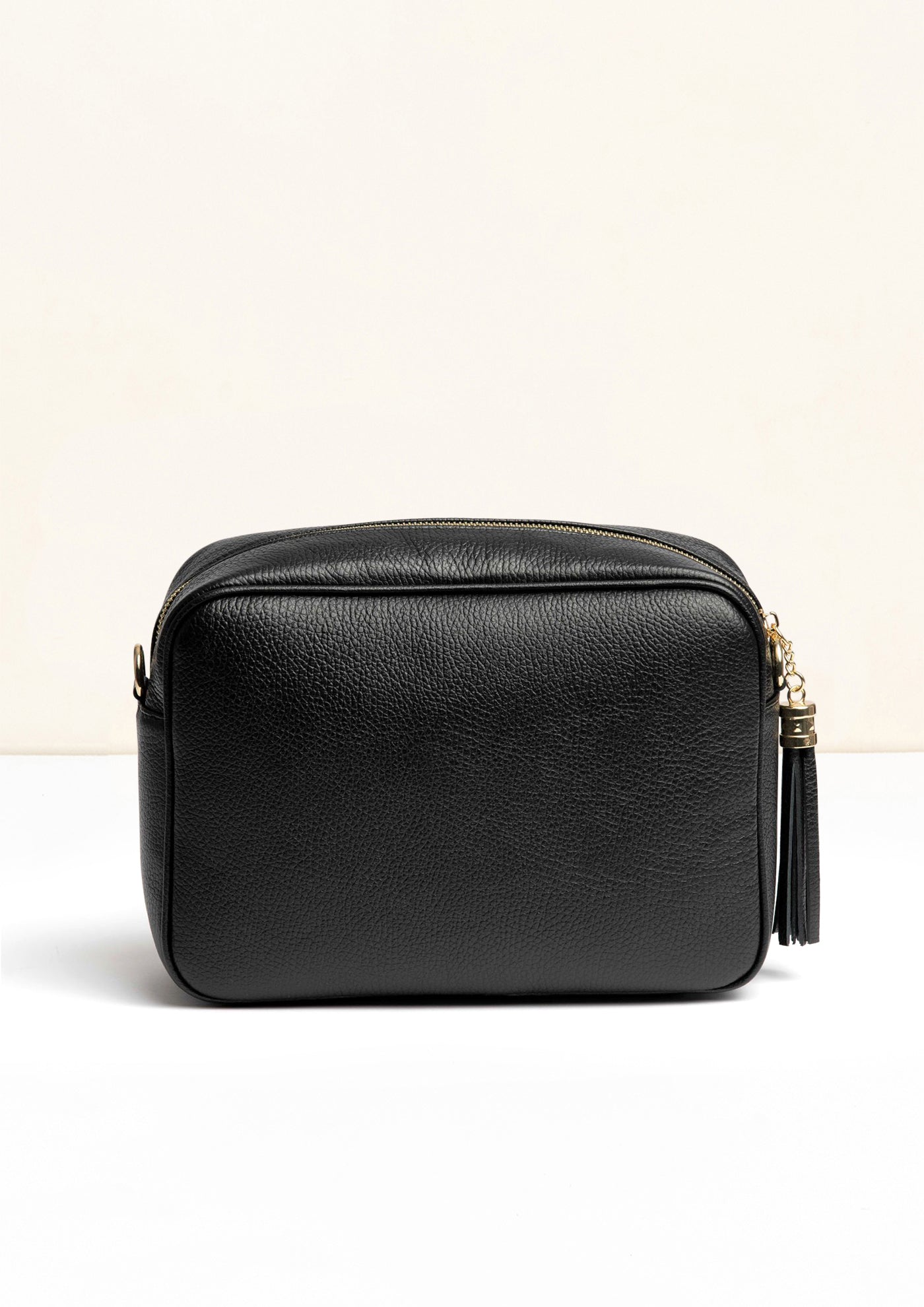 Allegra Black Crossbody Italian Leather Handbag by LA LUPA