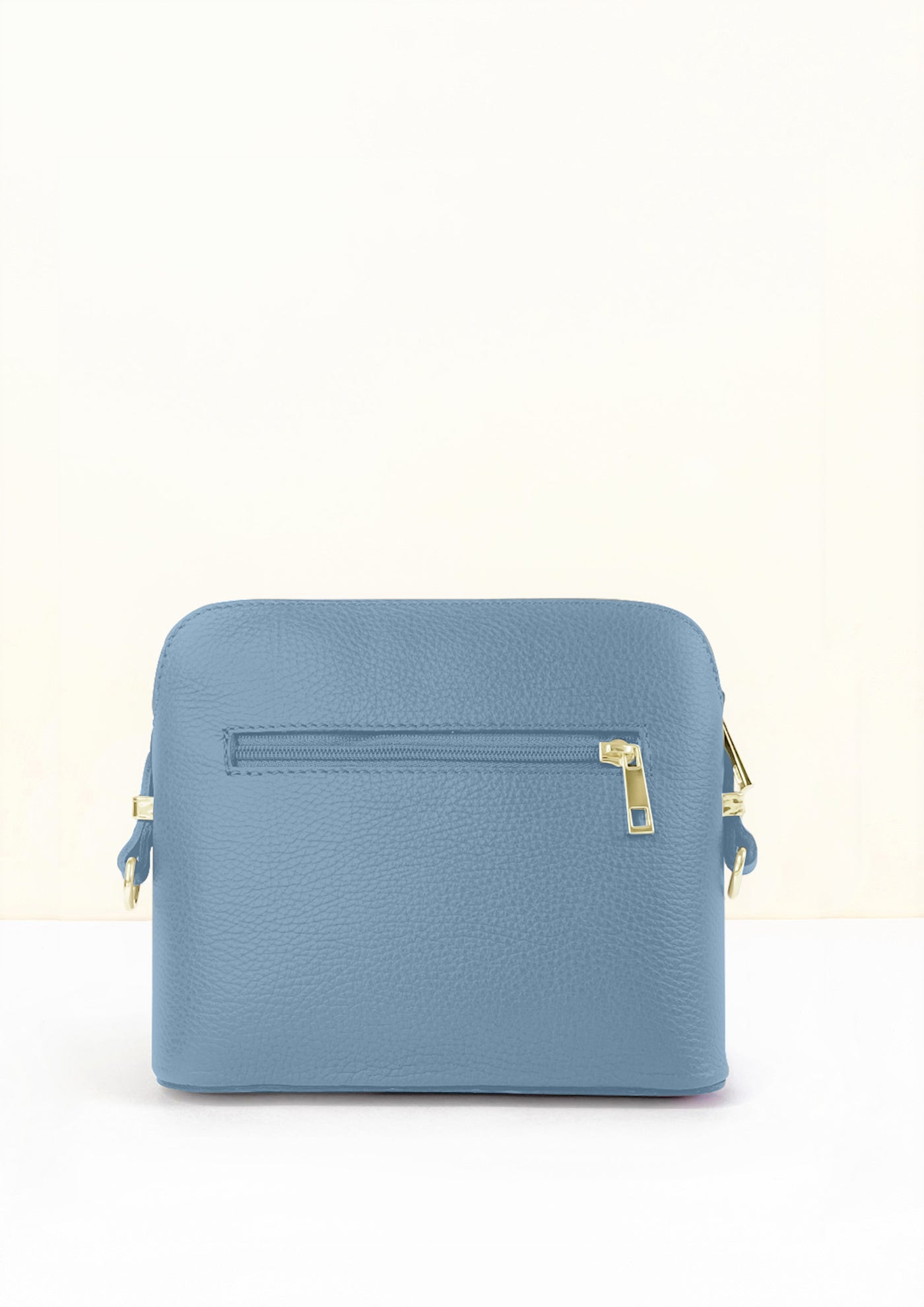 Claudia Dusky Blue Crossbody Italian leather handbag by LA LUPA 