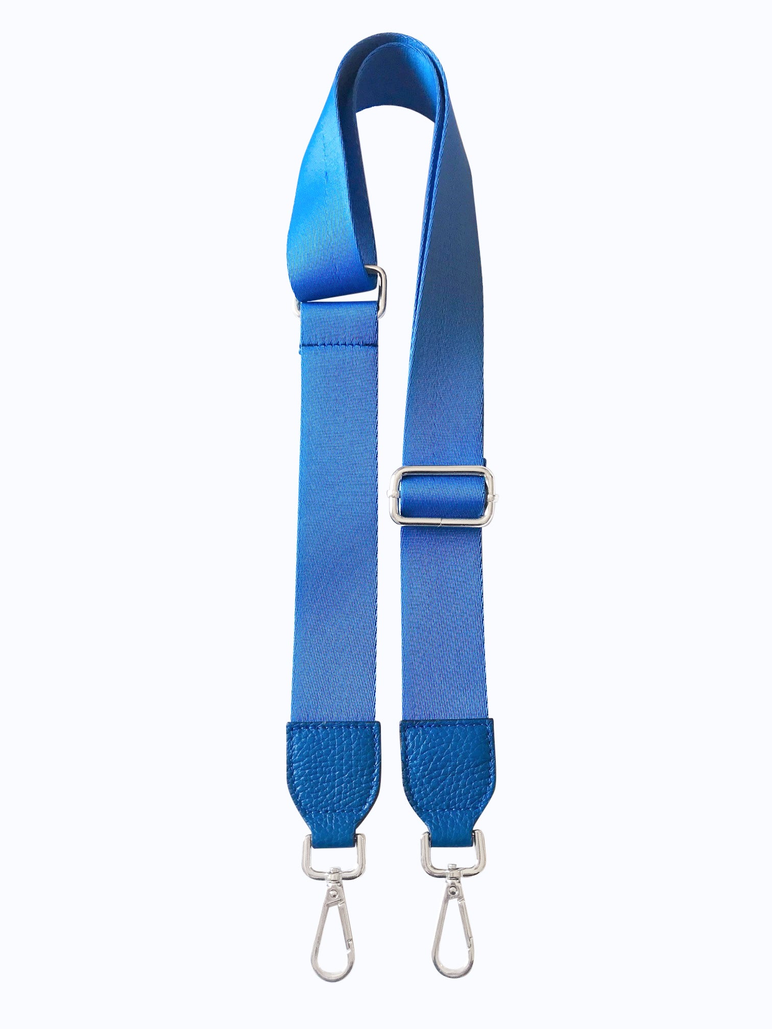 Stella Silver and Blue Detachable handbag strap from LA LUPA