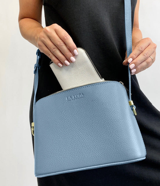 Claudia Crossbody Dusky Blue