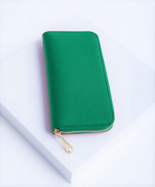 Lara Green Wallet Italian Leather from LA LUPA 