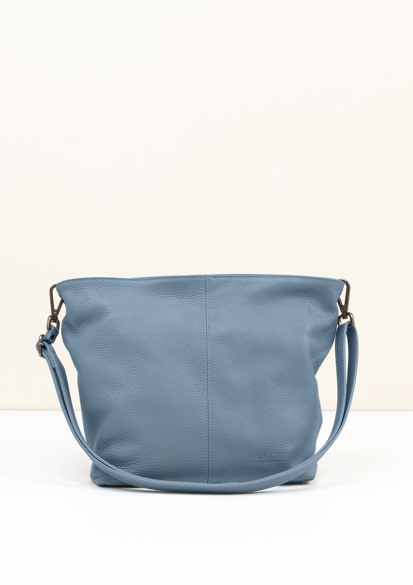 Lola Dusky Blue Crossbody Italian Leather handbag from LA LUPA