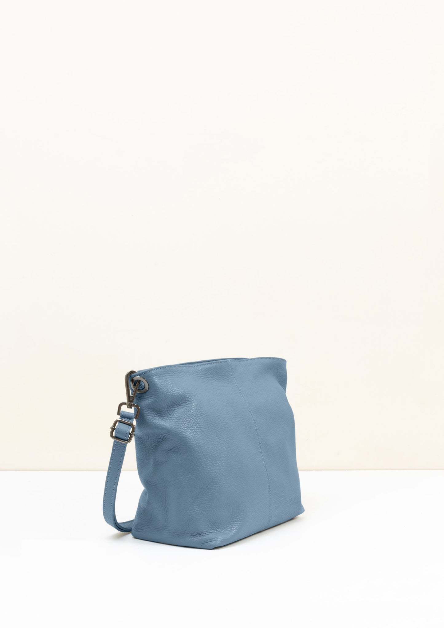 Lola Dusky Blue Crossbody Italian Leather handbag from LA LUPA