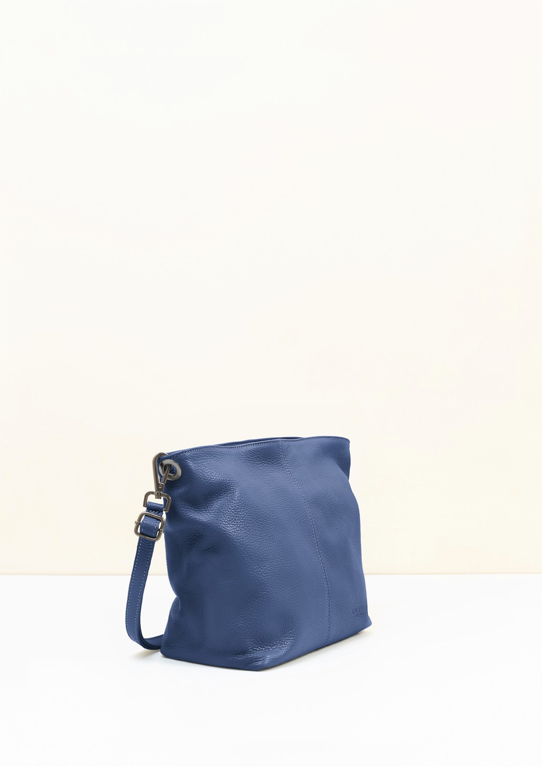 Lola Blue Crossbody Italian Leather handbag from LA LUPA 