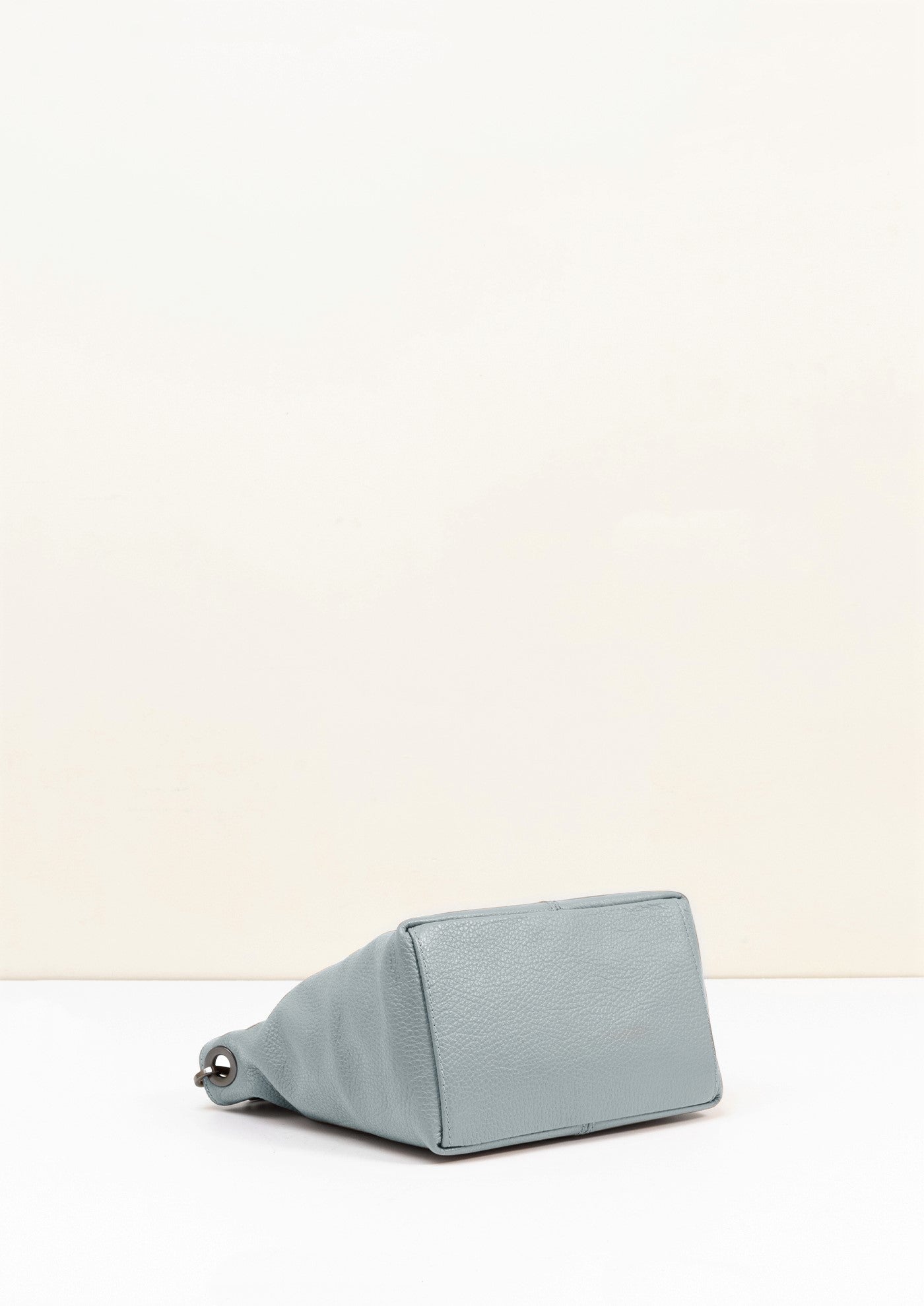 Lola Petite Grey Crossbody Italian Leather Handbag from LA LUPA 