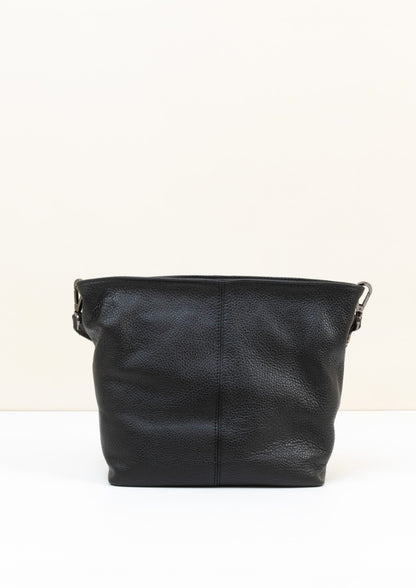 Lola Black Crossbody Italian Leather handbag from LA LUPA 