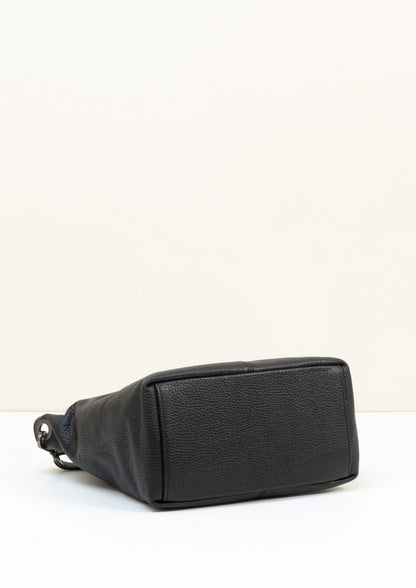 Lola Black Crossbody Italian Leather handbag from LA LUPA 