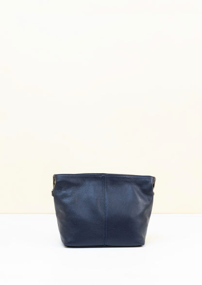 Lola Petite Navy Crossbody Italian Leather Handbag from LA LUPA