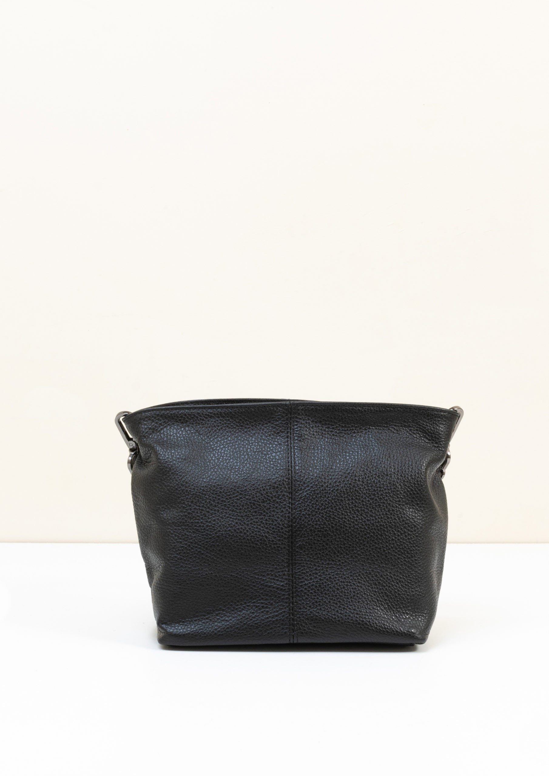 Lola Petite Black Crossbody Italian Leather Handbag from LA LUPA 