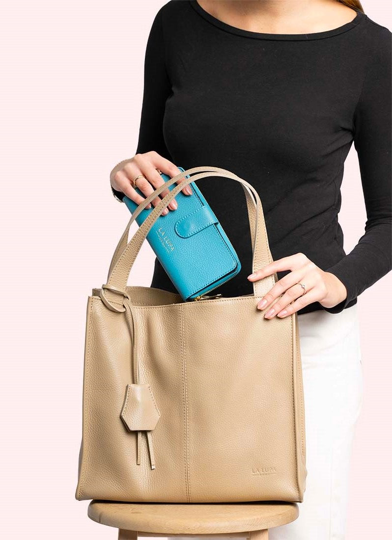 Cassia Small Tote Beige