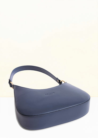 Sienna Navy Italian Leather Handbag from LA LUPA 