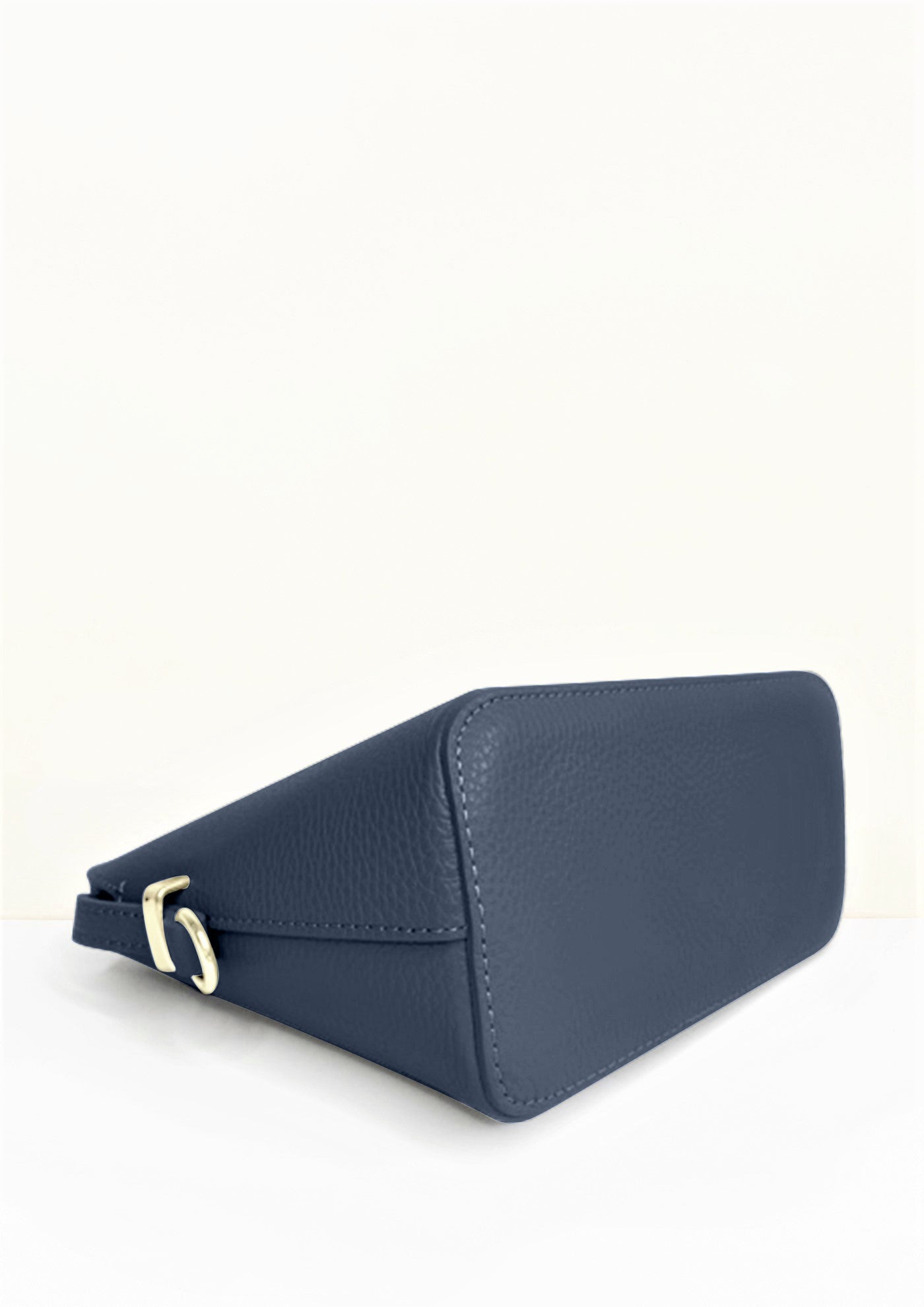 Claudia Navy Crossbody Italian leather handbag by LA LUPA 