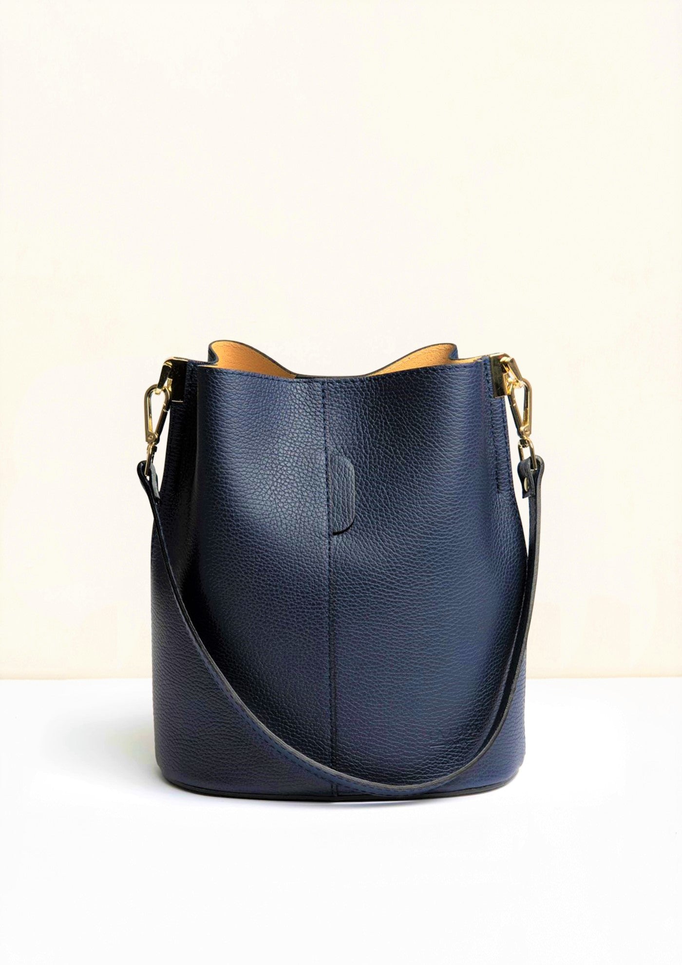 Livia Navy Crossbody Italian Leather handbag from LA LUPA 