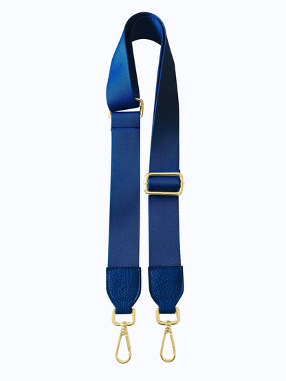 Stella Navy and Gold Detachable handbag strap from LA LUPA