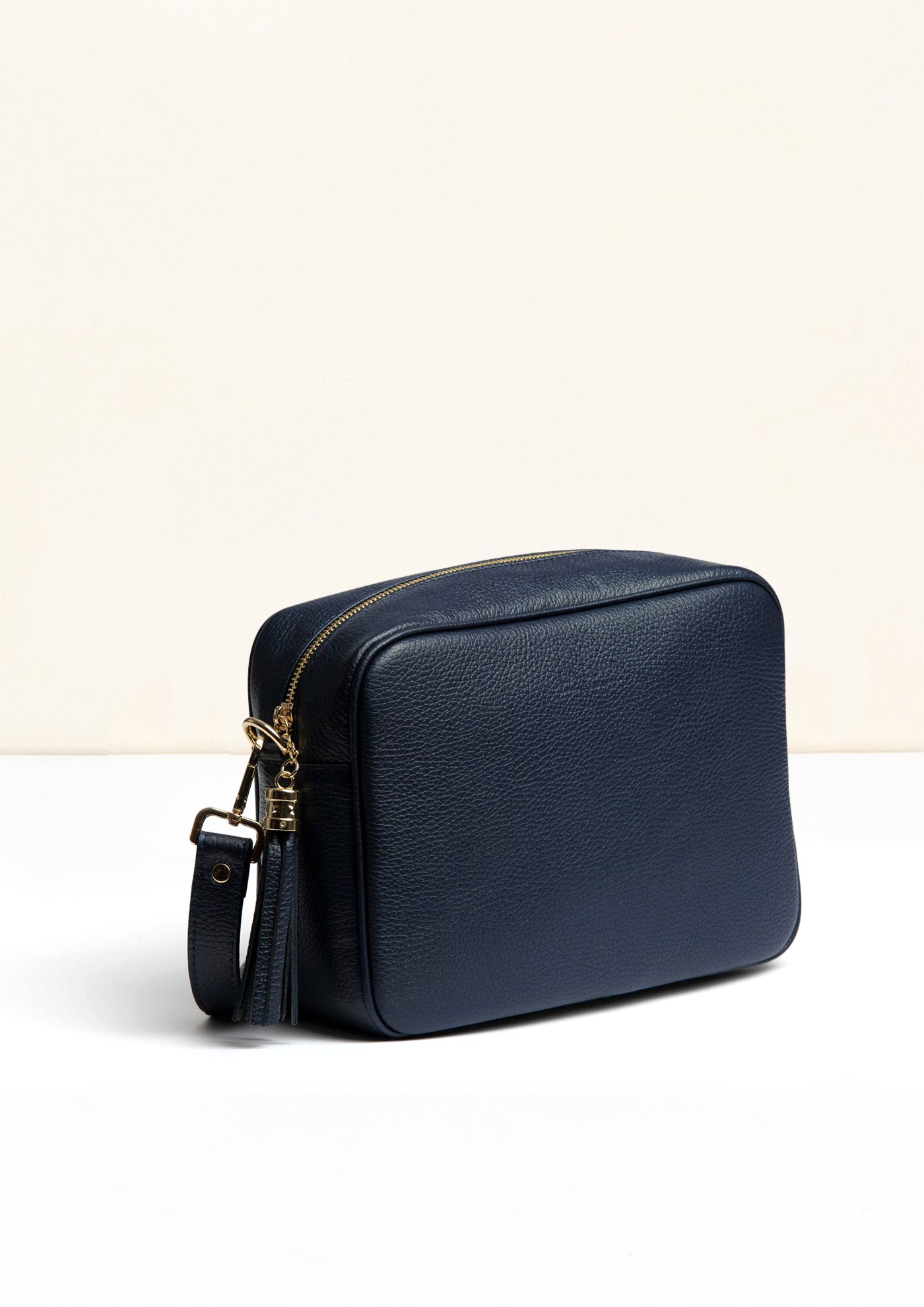 Allegra Navy Crossbody Italian Leather Handbag by LA LUPA