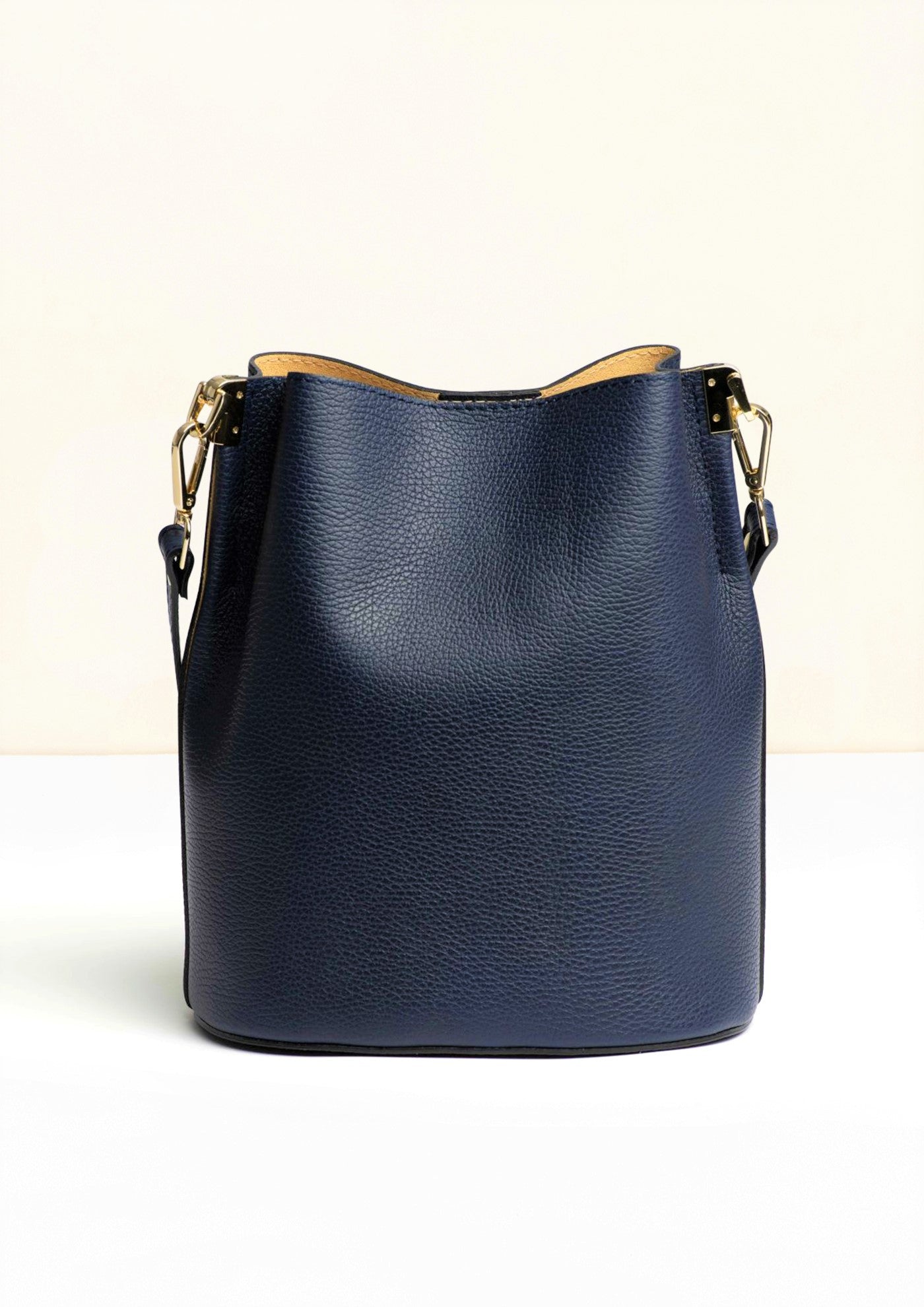 Livia Navy Crossbody Italian Leather handbag from LA LUPA 