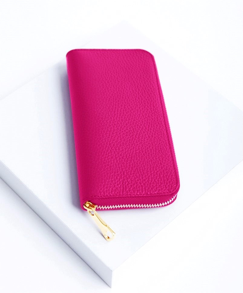 Lara Pink Wallet Italian Leather from LA LUPA 