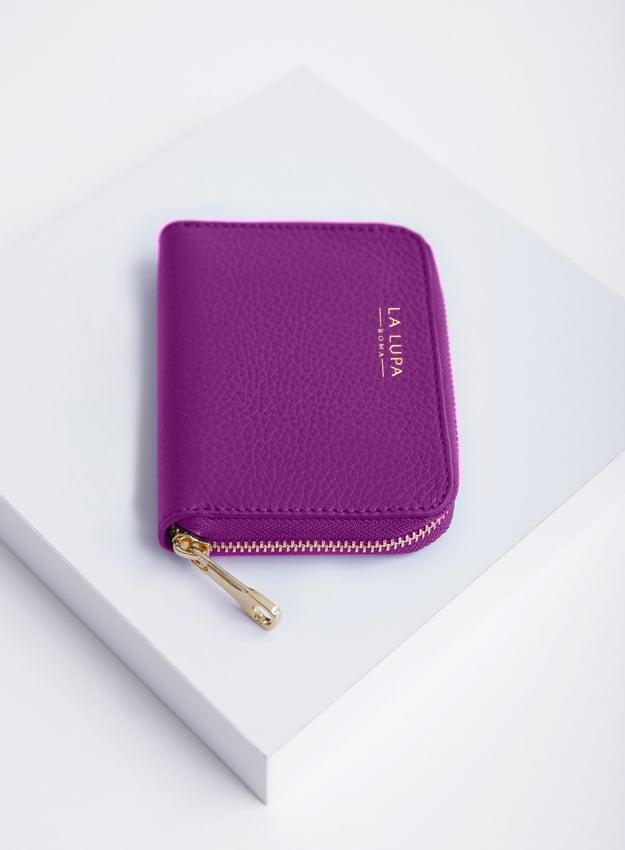 Lola Petite Purple Wallet Italian Leather LA LUPA 