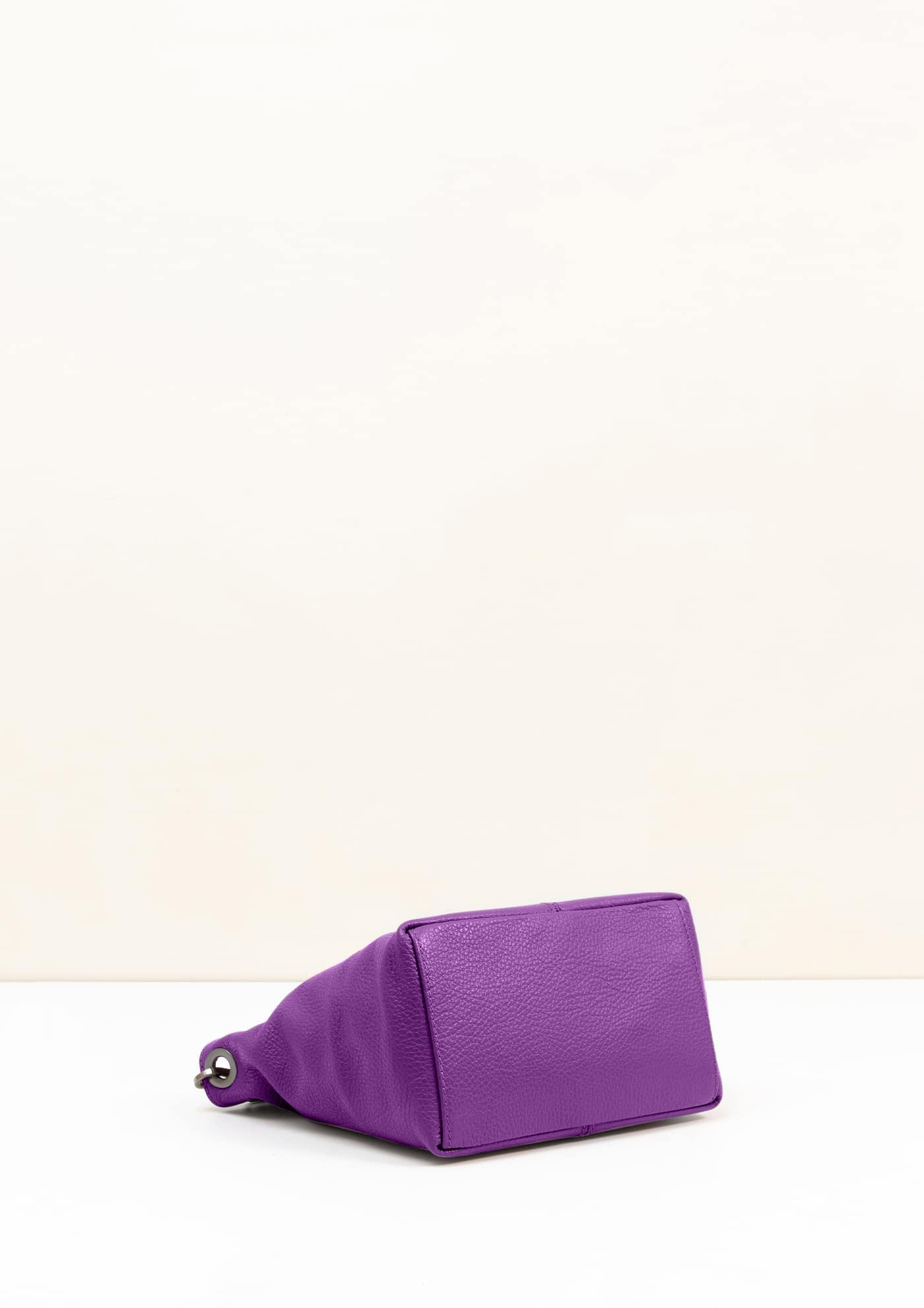 Lola Petite Purple Crossbody Italian Leather Handbag from LA LUPA 