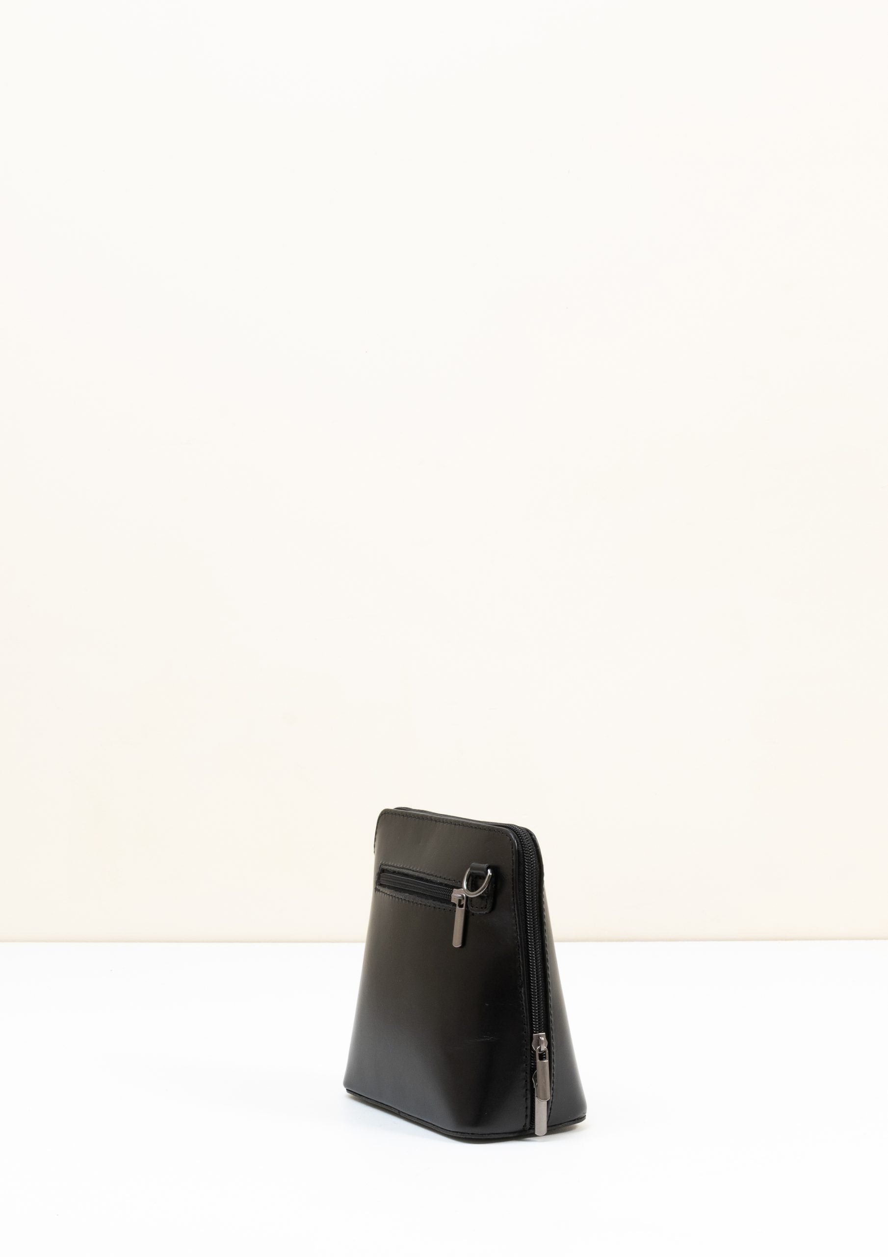 Rachele Mini Crossbody Black Italian Leather Handbag from LA LUPA 