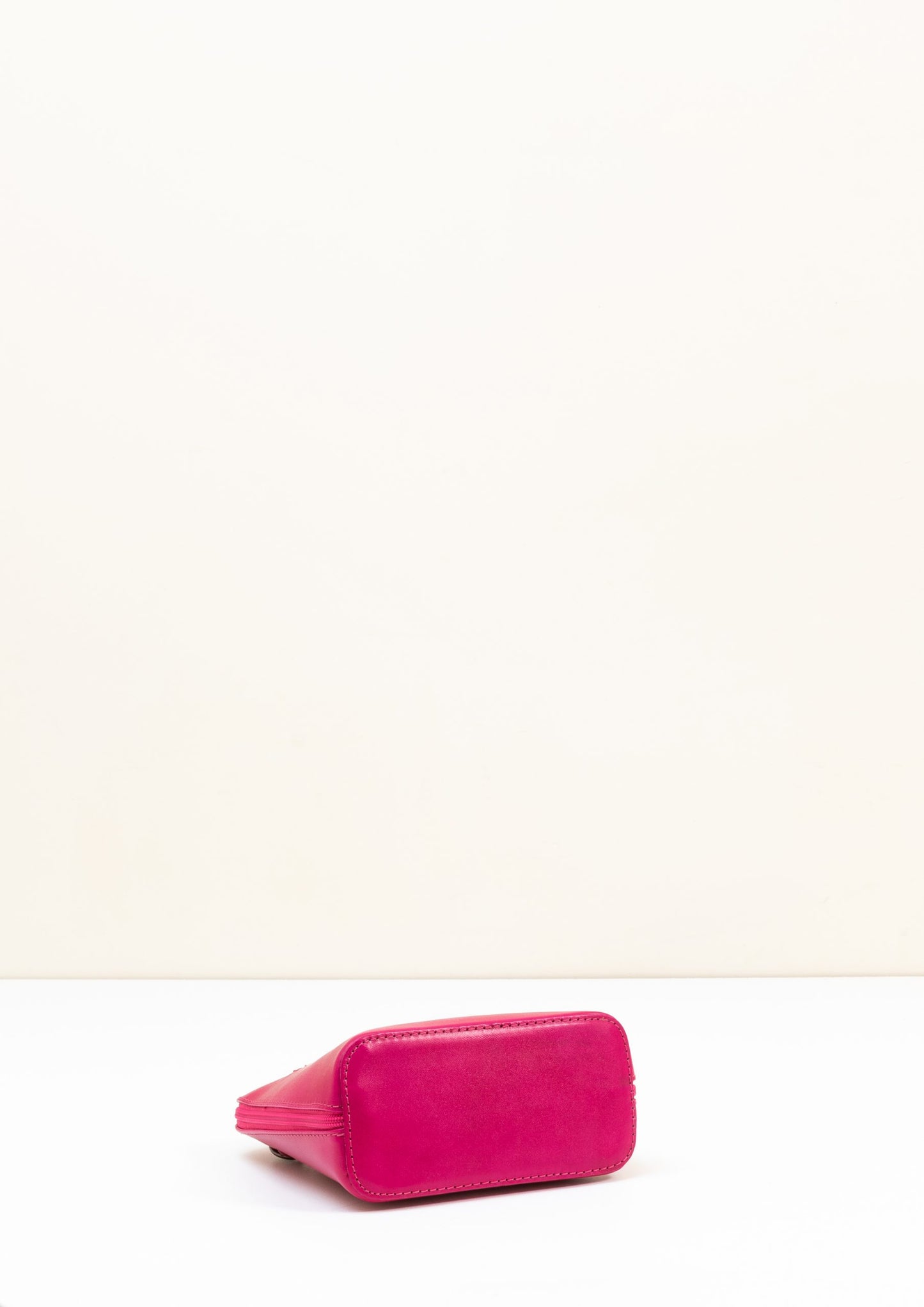 Rachele Mini Crossbody Fuschia Italian Leather Handbag from LA LUPA 