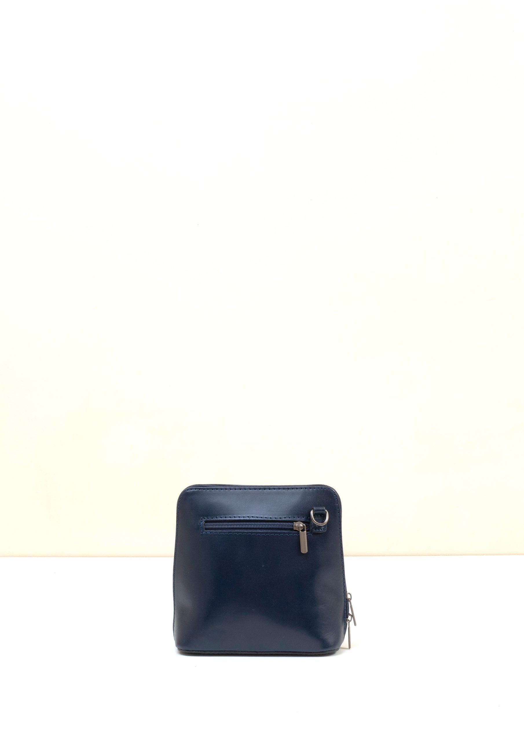 Rachele Mini Crossbody Navy Italian Leather Handbag from LA LUPA 