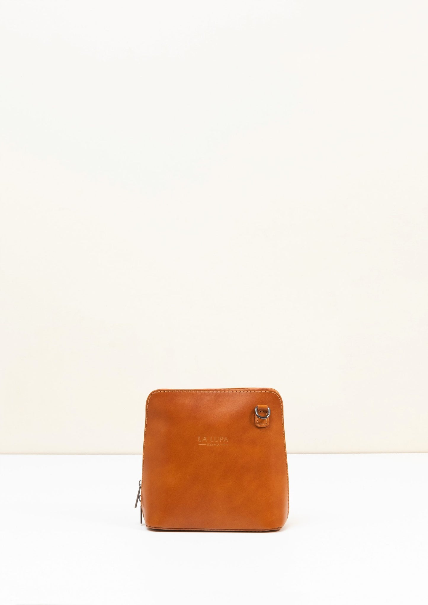 Rachele Mini Crossbody Tan Italian Leather Handbag from LA LUPA 