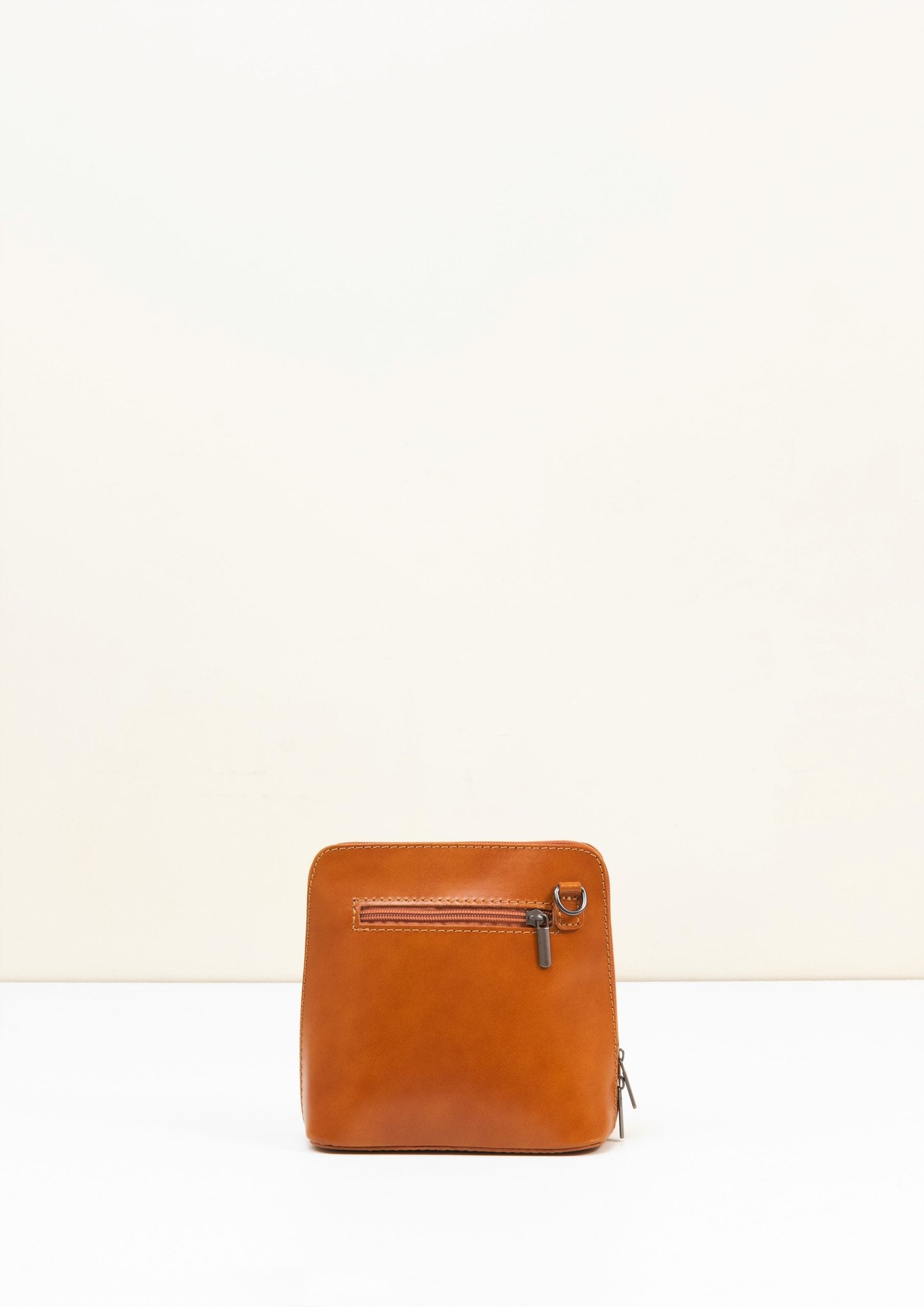 Rachele Mini Crossbody Tan Italian Leather Handbag from LA LUPA 