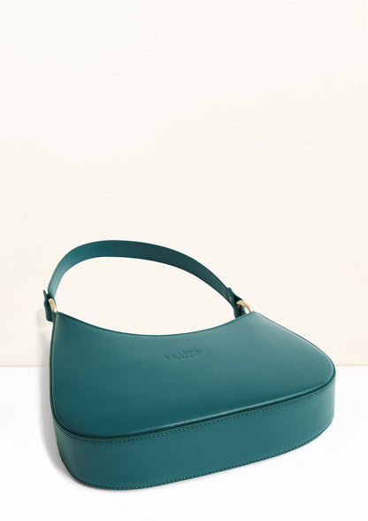 Sienna Teal Italian Leather Handbag from LA LUPA