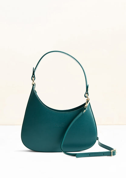 Sienna Teal Italian Leather Handbag from LA LUPA 