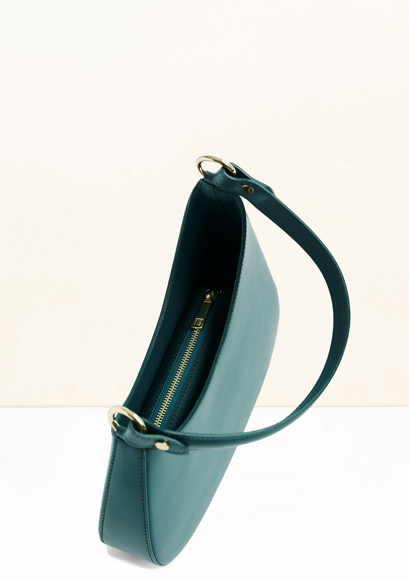 Sienna Teal Italian Leather Handbag from LA LUPA 