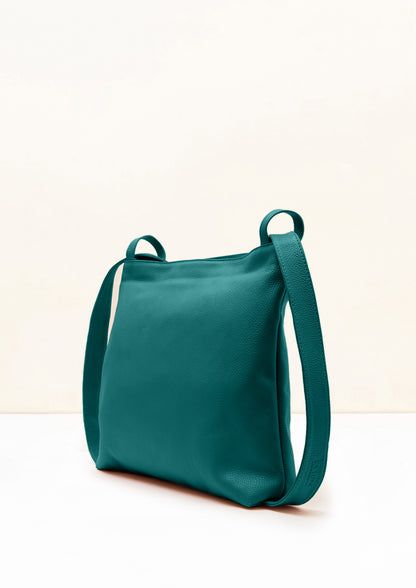 Bella 2-in-1 Teal Italian Leather Backpack and Tote by LA LUPA 