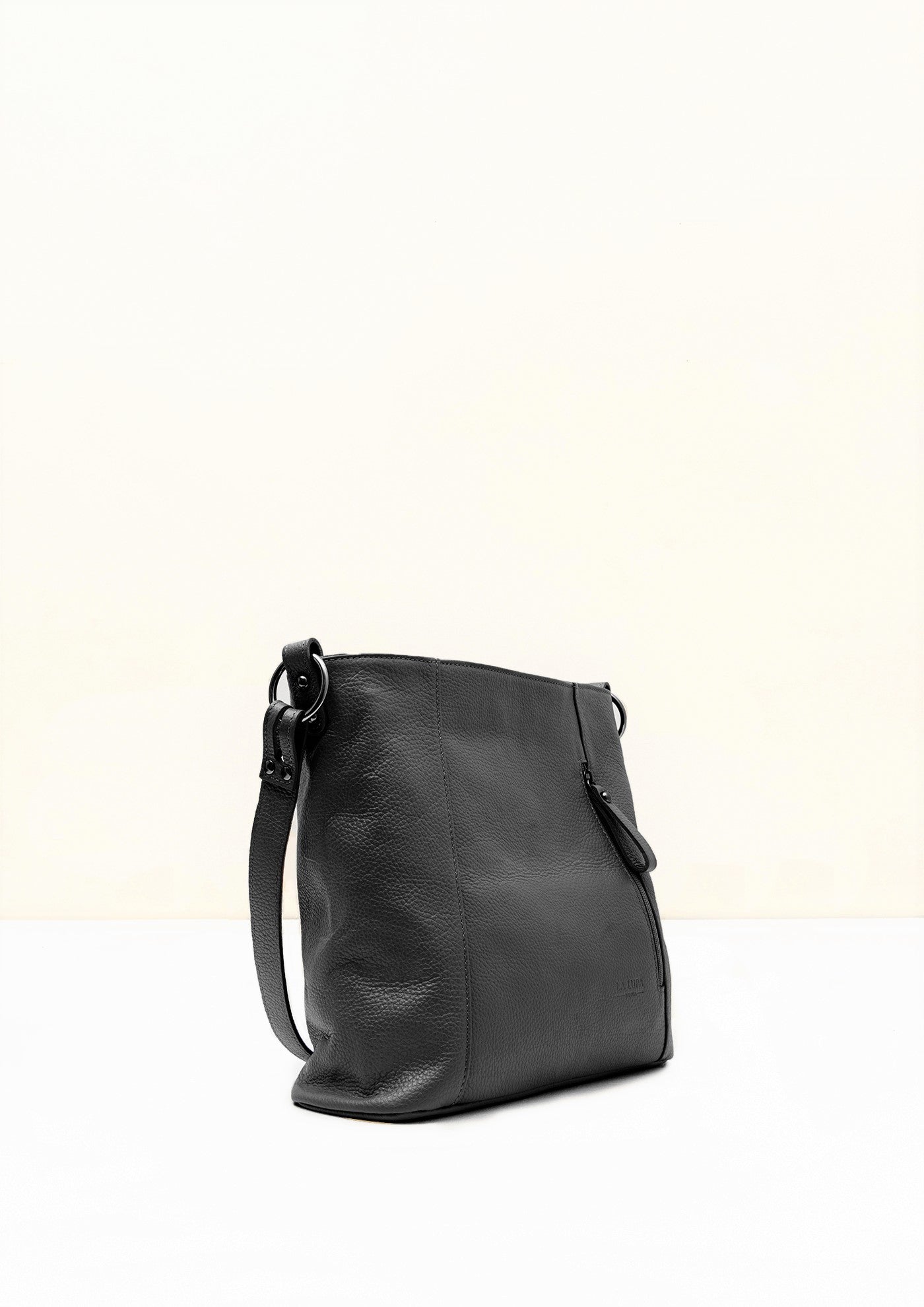 Valentina Crossbody Black Italian Leather Handbag from LA LUPA