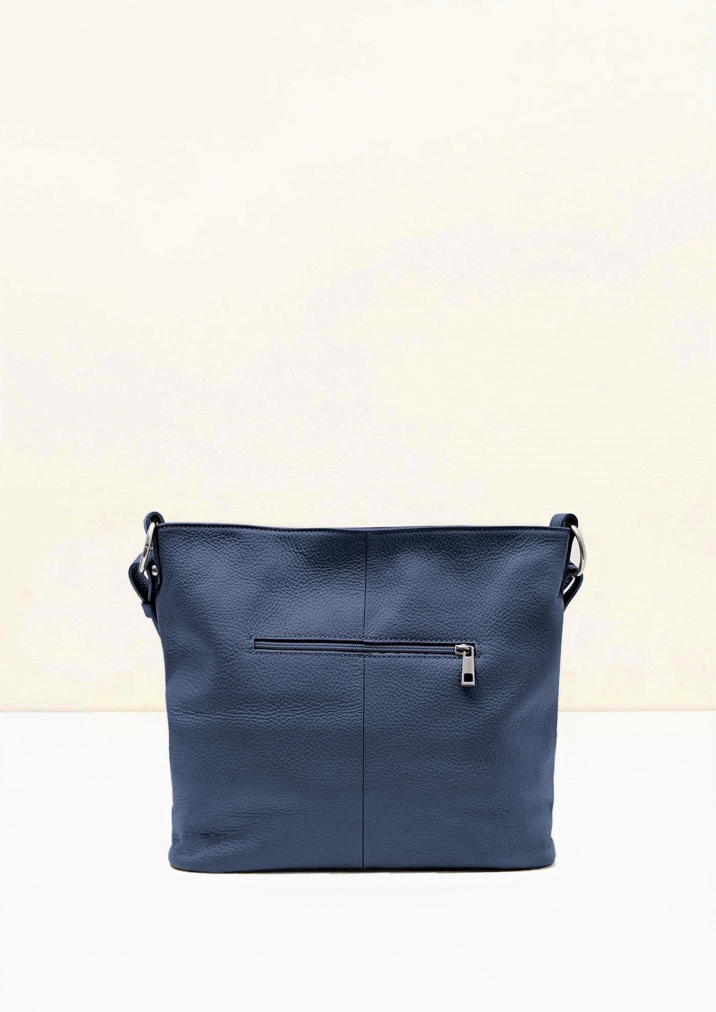 Valentina Crossbody Navy Italian Leather Handbag from LA LUPA